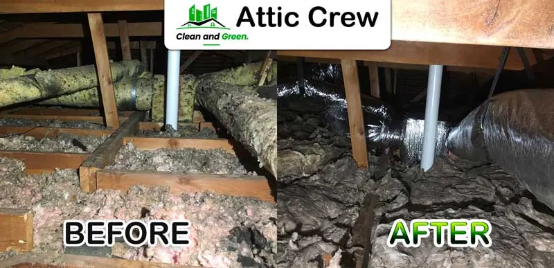 Air duct replacement: before and after