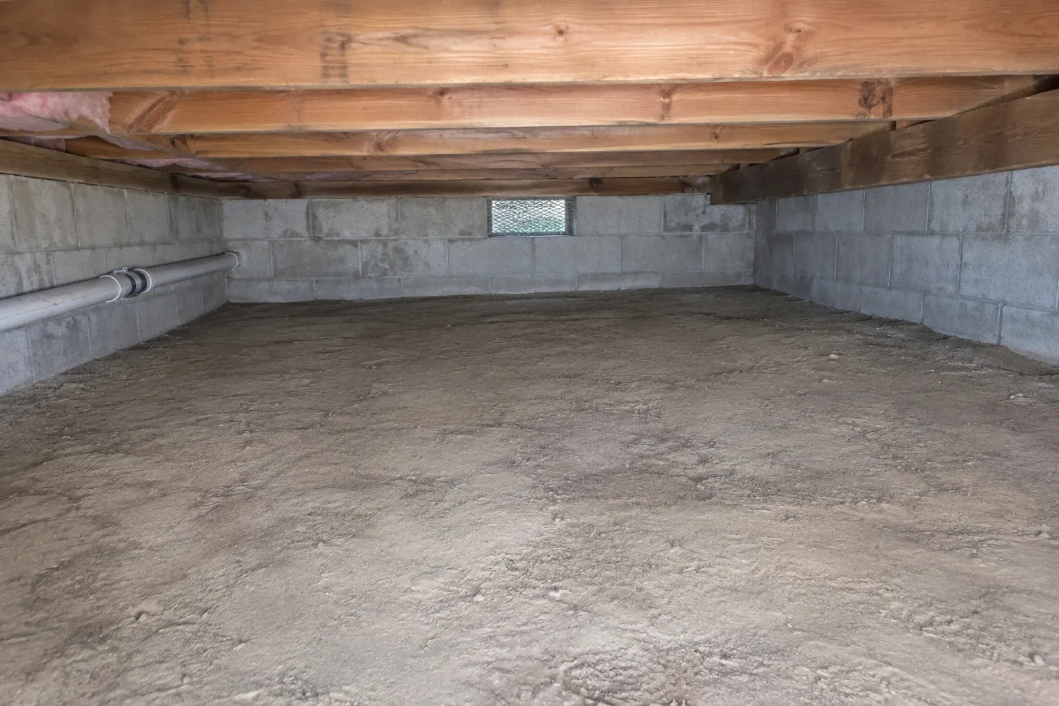 After: Crawl space cleared and sanitized.