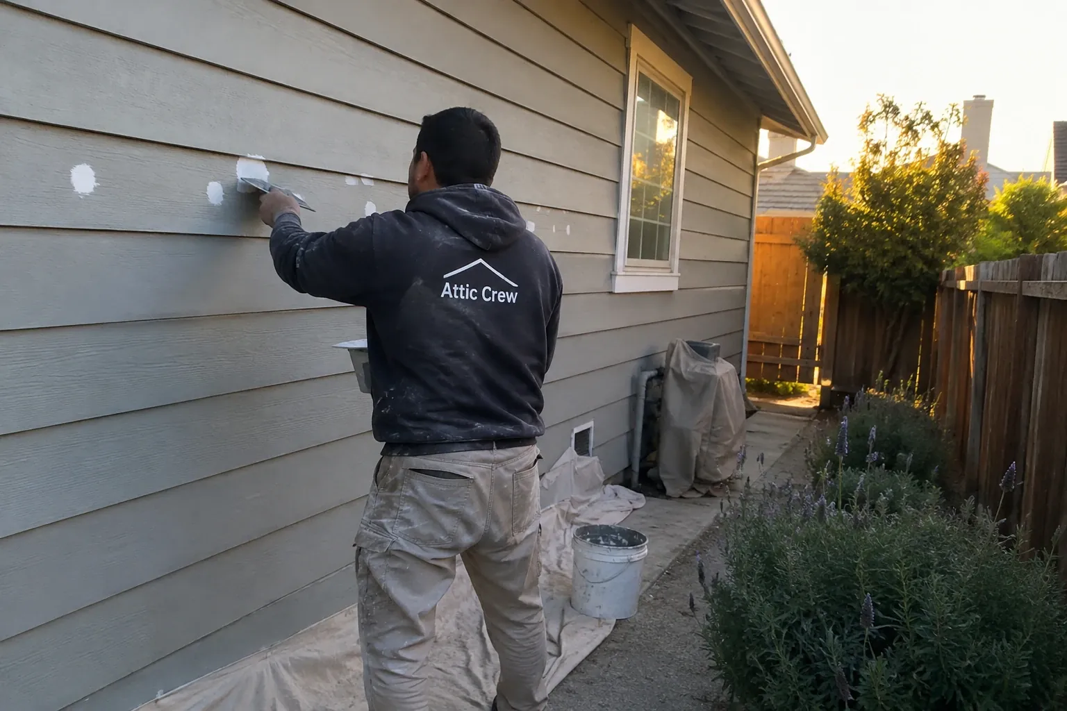 Plugging and patching the fill holes after the cavities are full.